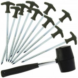 NGT Bivvy Pegs Śledzie szpilki do namiotu młotek