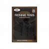 Zestaw 3 Ronnie rig-ów z micro zadziorem hak 10