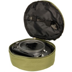 Czajnik turystyczny aluminiowy w pokrowcu 0,8l
