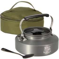 Czajnik turystyczny aluminiowy w pokrowcu 0,8l